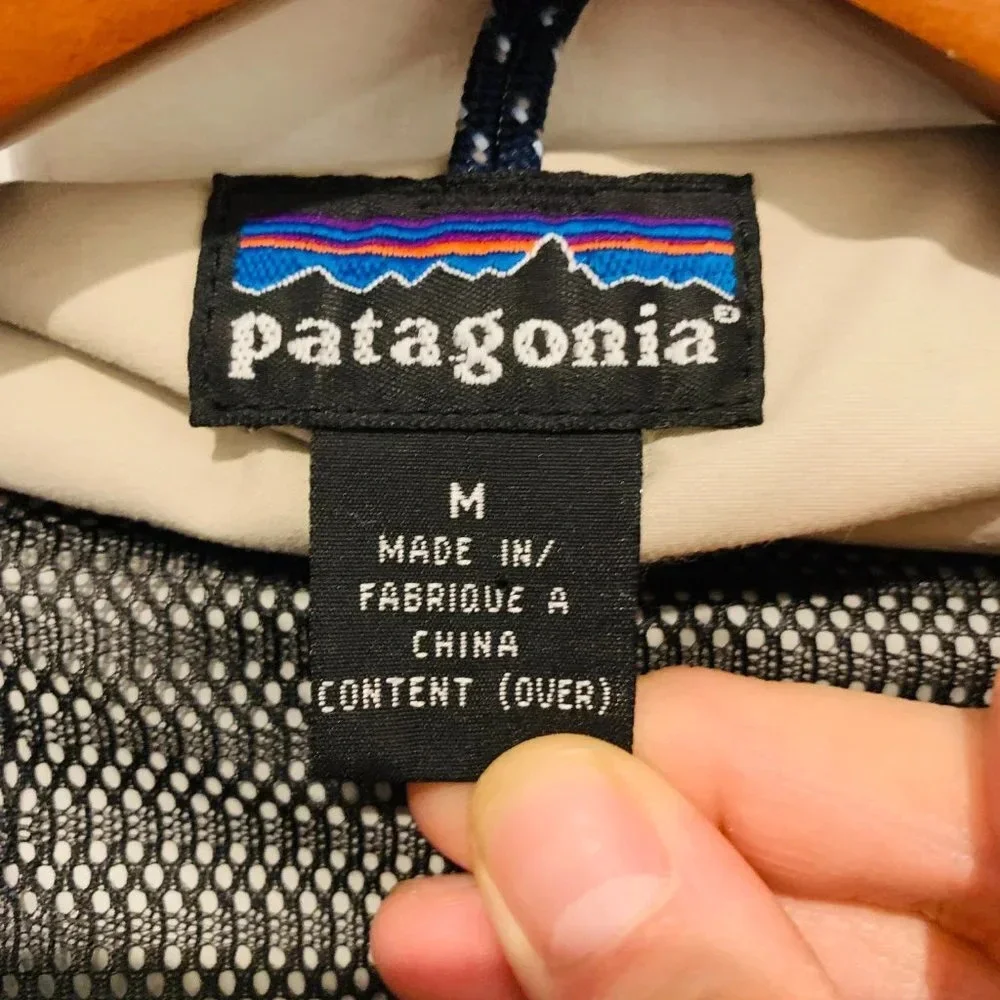 Patagonia Storm Jacket Nylon Hooded Parka Size Medium